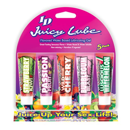 ID Juicy Lube 12g Flavored Lubricant (5 Assorted)