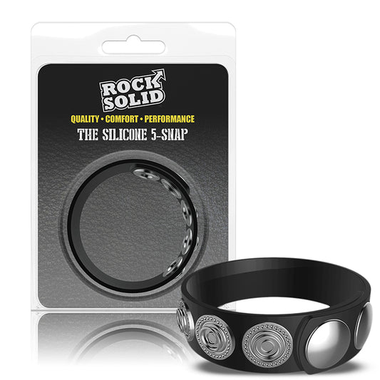 Rock Solid Silaflex 5-Snap (Adjustable) Black