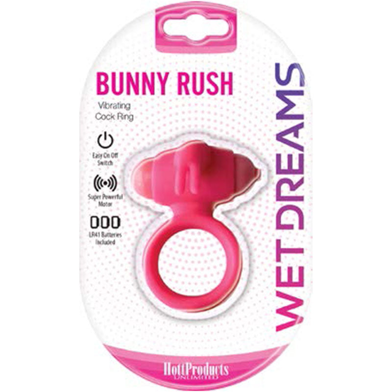Wet Dreams Bunny Rush Cock Ring- Pink Shockwave Adult Lifestyle Entertainment Wet Dreams Bunny Rush Cock Ring- Pink Shockwave Adult Lifestyle Entertainment