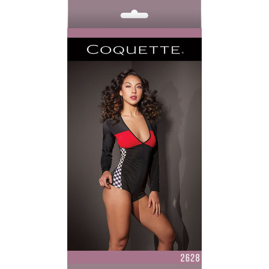 Racer Romper Black & Red OS Packaging Box