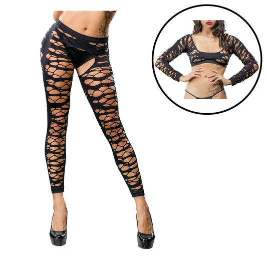 Violet Mesh Crotchless Legging Packaging Box