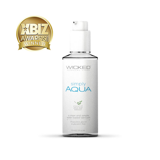Wicked Simply Aqua Water Based Lubricant 2.3 oz.