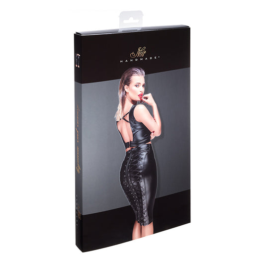 Noir Powerwetlook Pencil Skirt Large Packaging Box