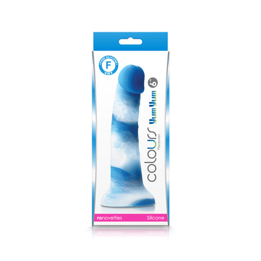 Colours Pleasures Yum Yum 6 in. Dildo Blue