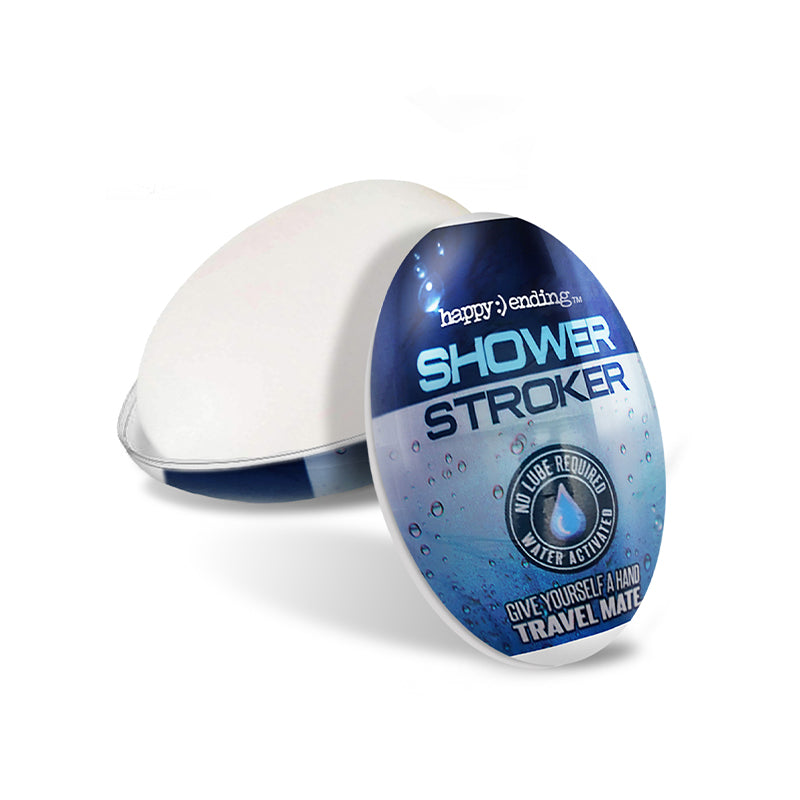 Happy Ending Self-Lubricating Shower Stroker - Travel Mate