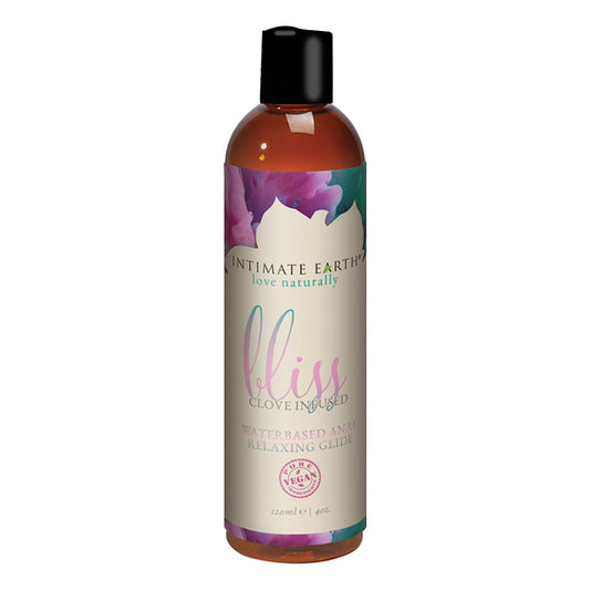 Intimate Earth Bliss Clove Infused Water-Based Anal Relaxing Glide 4 oz.