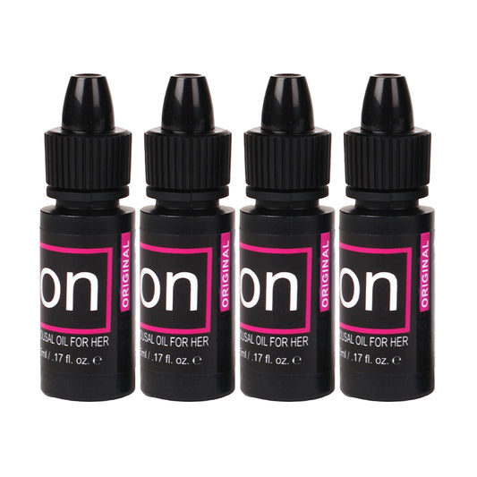 Sensuva ON Arousal Oil Original 4-Pack 5 ml Large Boxes