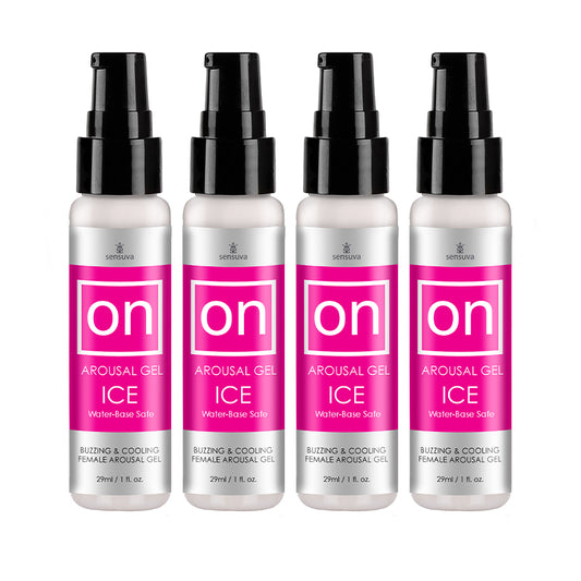 Sensuva ON Ice Arousal Gel 4-Pack 1 oz.