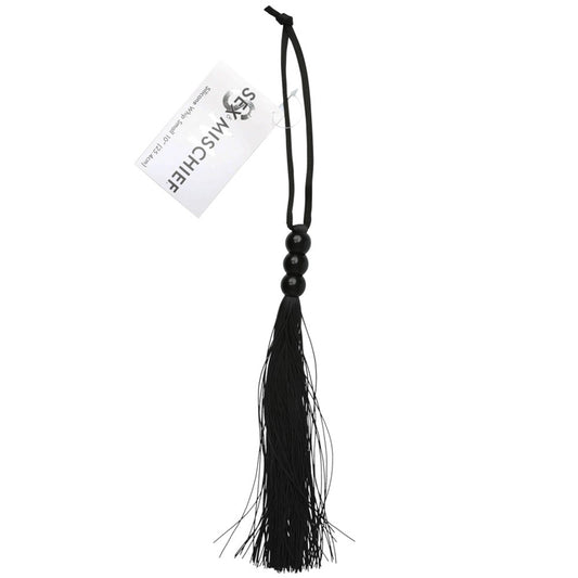 Sportsheets Sex & Mischief Silicone Whip Small 10 in. Black