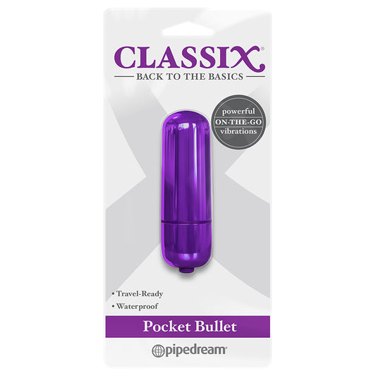 Pipedream Classix Pocket Bullet Vibrator Purple