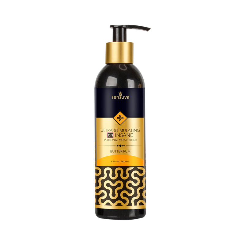 Sensuva Ultra-Stimulating ON Insane Personal Moisturizer Butter Rum 8 oz.