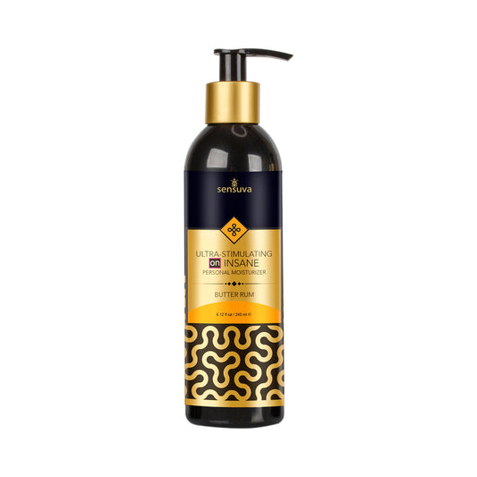 Sensuva Ultra-Stimulating ON Insane Personal Moisturizer Butter Rum 8 oz.
