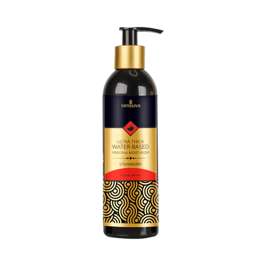 Sensuva Ultra–Thick Water-Based Personal Moisturizer Strawberry 8 oz.