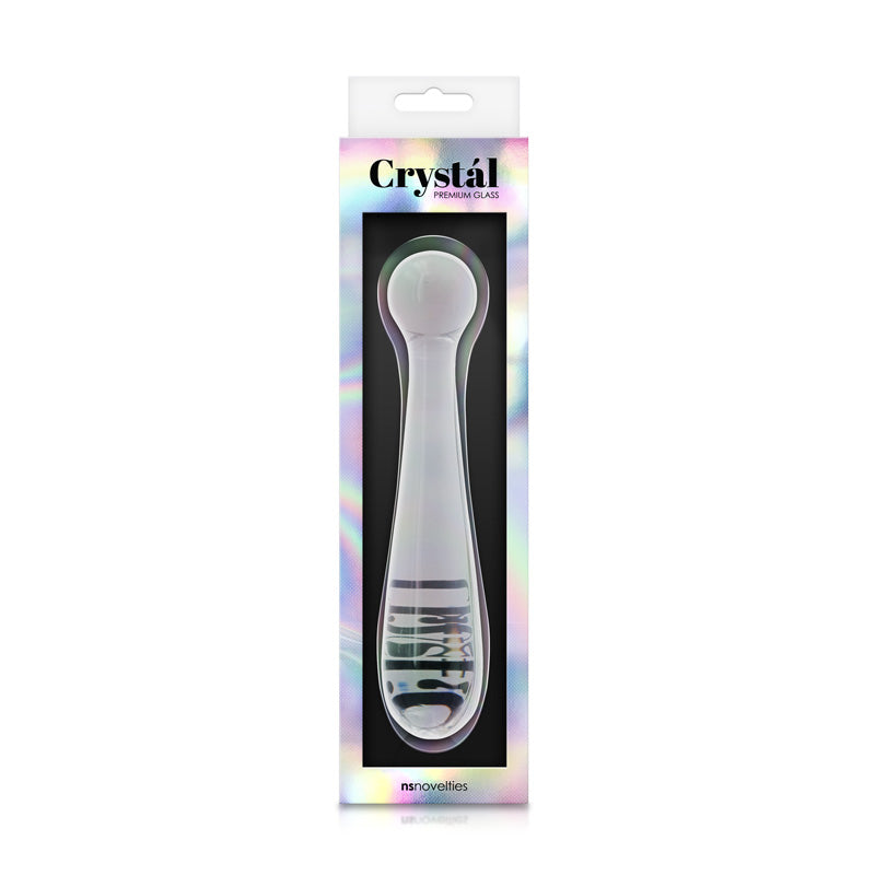 Crystal Glass Pleasure Wand Clear