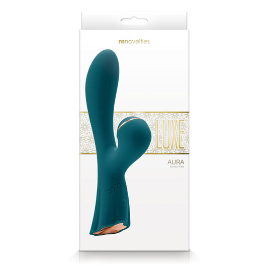 Luxe Aura Rechargeable Suction Vibe Green