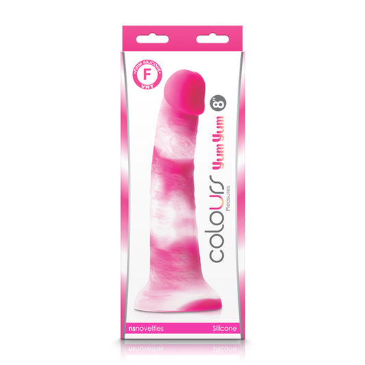 Colours Pleasures Yum Yum 8 in. Dildo Pink