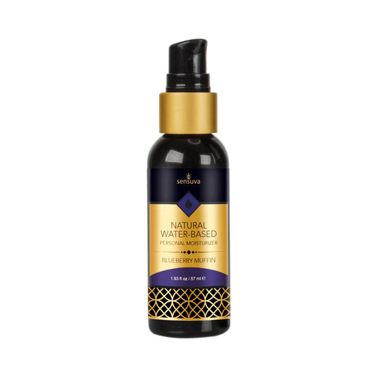 Sensuva Natural Water-Based Personal Moisturizer Blueberry 2 oz.