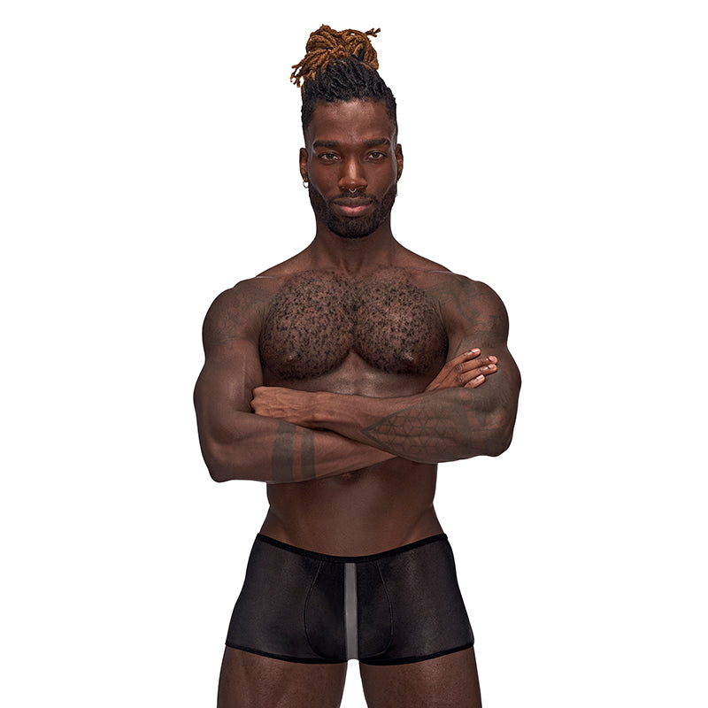 Male Power Landing Strip Mini Short Black M