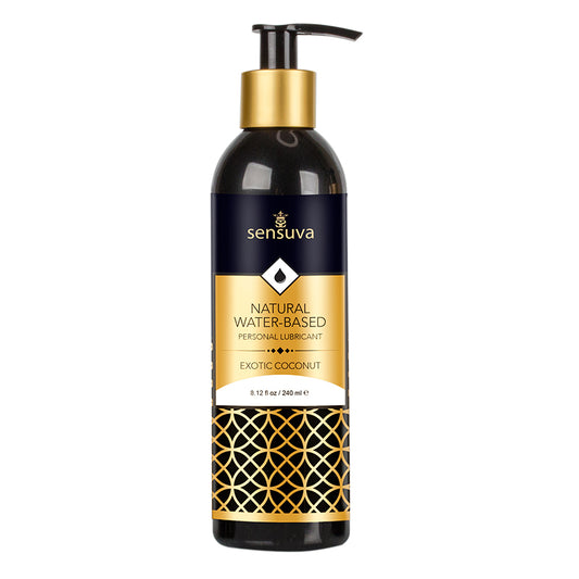Sensuva Natural Water-Based Personal Moisturizer Exotic Coconut 8 oz.